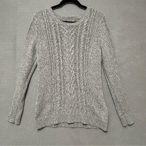 Old Navy Speckled Gray Knit Sweater